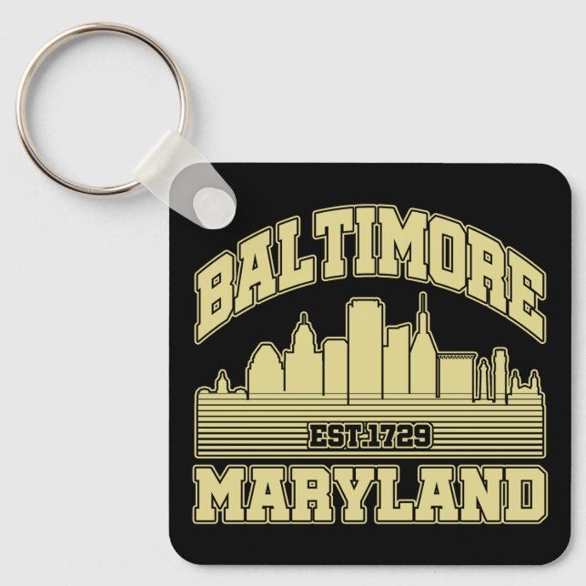 Baltimore,Maryland Key Ring (Front)