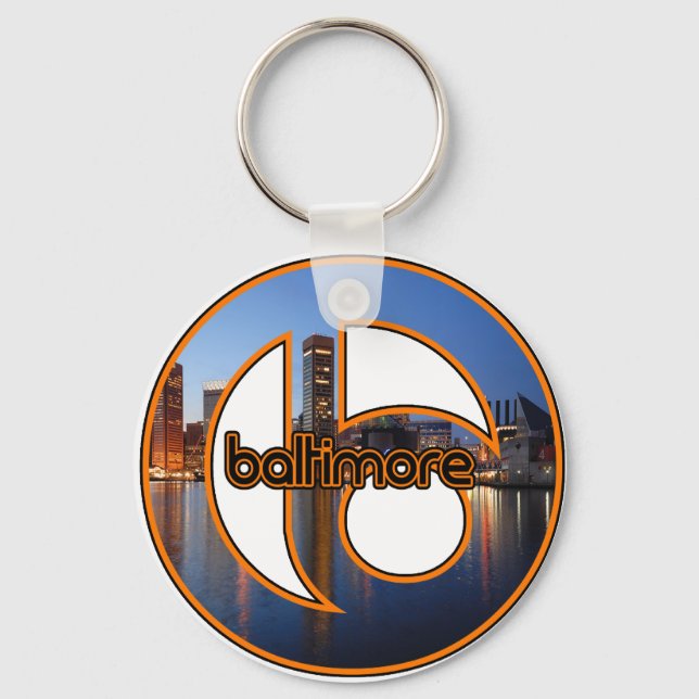 Baltimore Maryland Key Ring (Front)