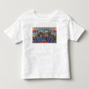 Baltimore, Maryland - Large Letter Scenes Toddler T-Shirt
