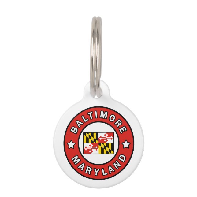 Baltimore Maryland Pet Tag (Front)