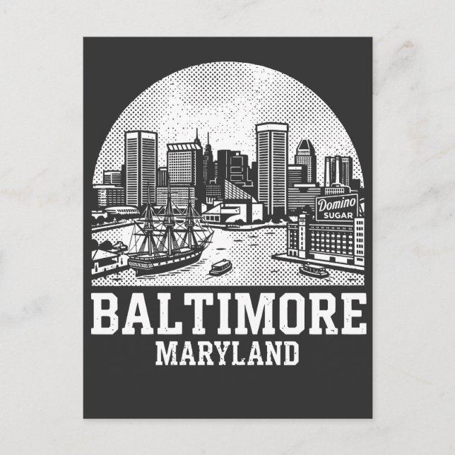Baltimore Maryland Postcard (Front)