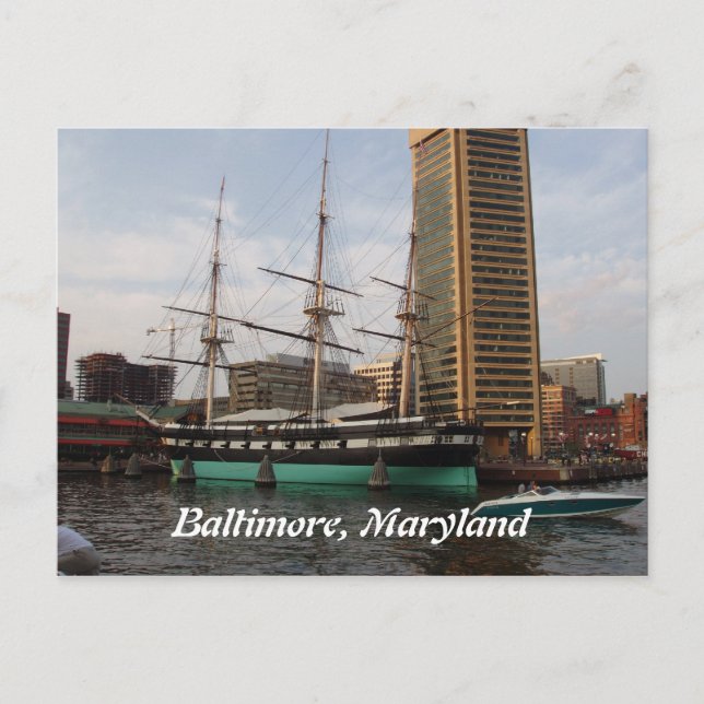 Baltimore, Maryland Postcard (Front)