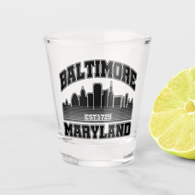Baltimore,Maryland Shot Glass (Front)