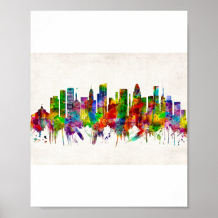 Baltimore Maryland Skyline Poster