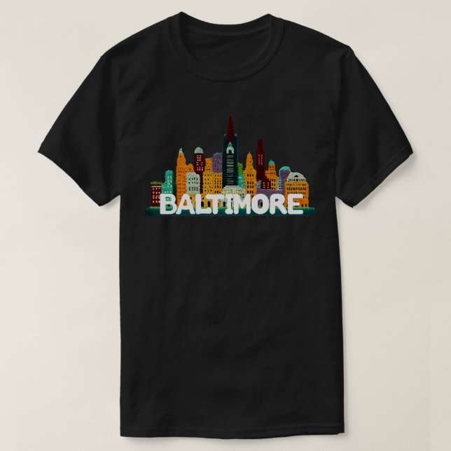 Baltimore Maryland T-Shirt (Design Front)