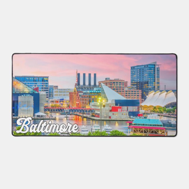 Baltimore, Maryland, United States Desk Mat (Front)