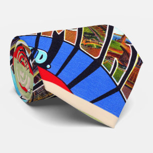 Baltimore Maryland Vintage Large Letter Postcard Tie