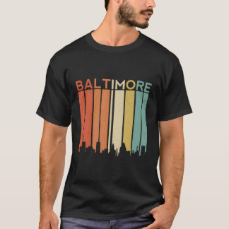 Baltimore Maryland Vintage Retro City Urban Skylin T-Shirt