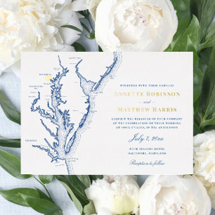 Baltimore Maryland Wedding Navy and Gold 