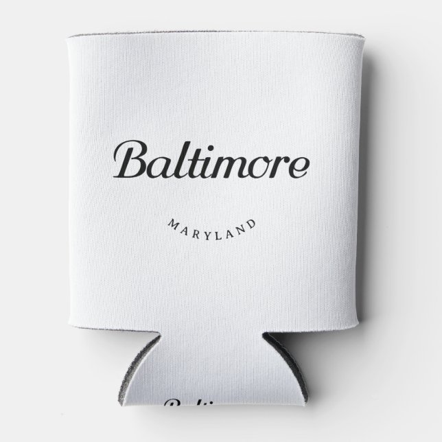Baltimore MD Can Cooler (Front)