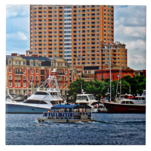 Baltimore MD - Inner Harbor Water Taxi Ceramic Tile