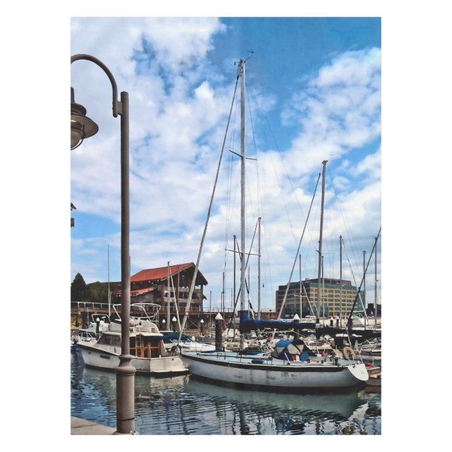 Baltimore MD - Marina Near Fells Point Tablecloth (Front)