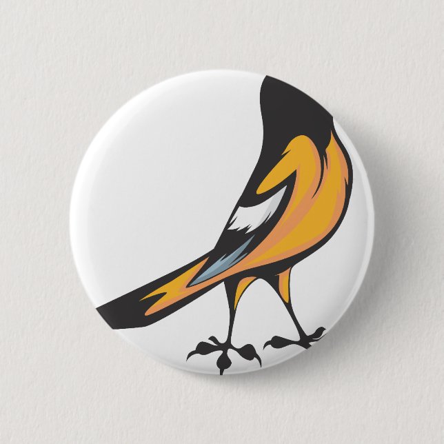 Baltimore Oriole Bird 6 Cm Round Badge (Front)