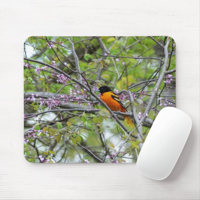 Baltimore Oriole Mouse Pad (With Mouse)