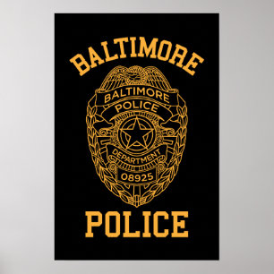 baltimore police maryland detective poster