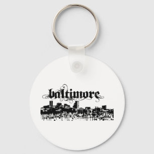 Baltimore put on for your city key ring
