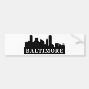 Baltimore Skyline Bumper Sticker