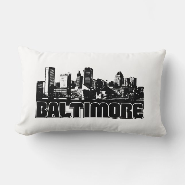 Baltimore Skyline Lumbar Cushion (Front)