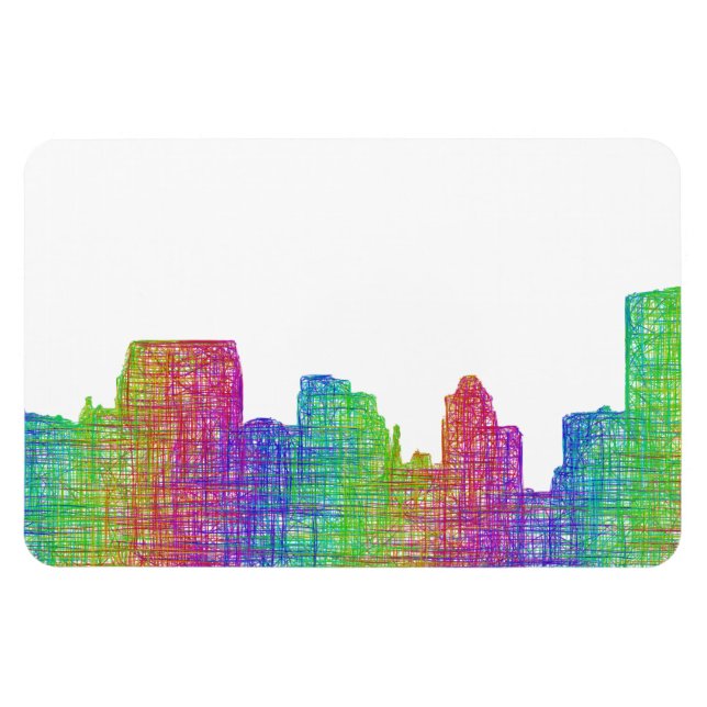 Baltimore skyline magnet (Horizontal)