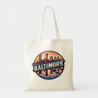 Baltimore Strong: Inner Harbour Sunset Tote Bag