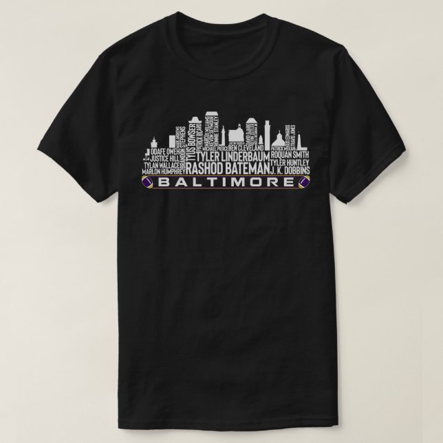 Baltimore  Team 23 Player Roster Baltimore City Sk T-Shirt (Design Front)