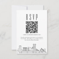 Baltimore Wedding QR code RSVP