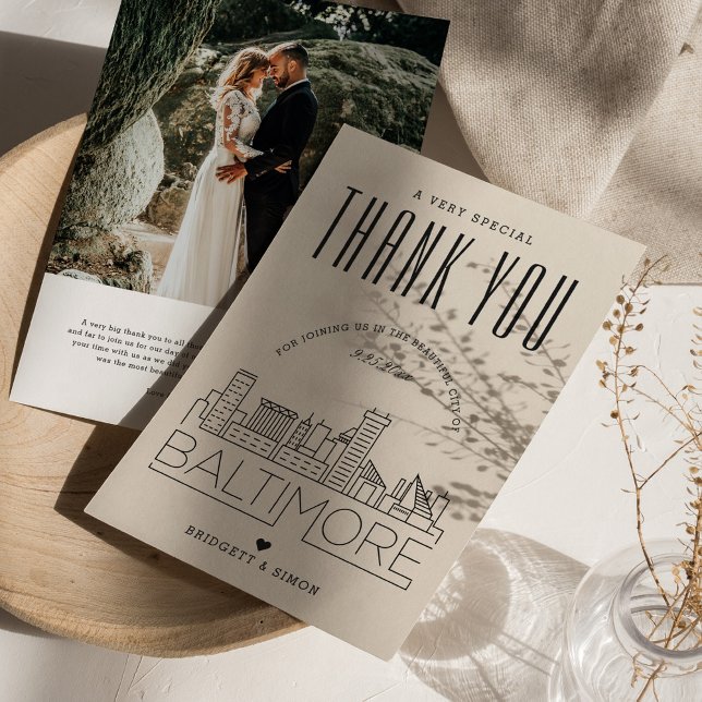 Baltimore Wedding | Thank You + Photo Card (Creator Uploaded)