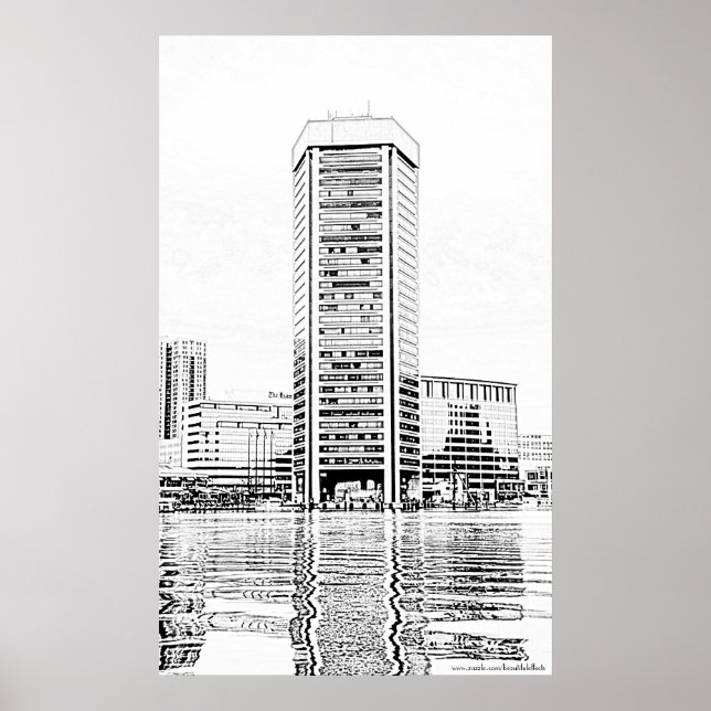 Baltimore WTC Sketched Print (Front)