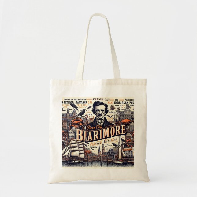 Baltimore's Best: Harbour, Crabs, & Poe Tote (Front)