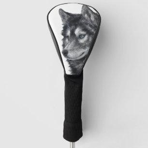 Balto Dog Illustration Golf Head Cover