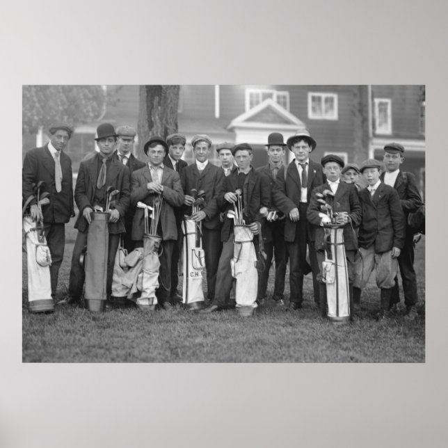Baltusrol Golf Caddies: early 1900s Poster (Front)