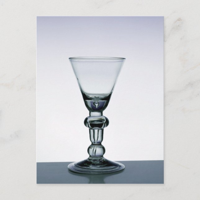 Baluster stem goblet, c.1700-20 postcard (Front)