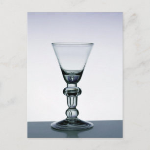 Baluster stem goblet, c.1700-20 postcard