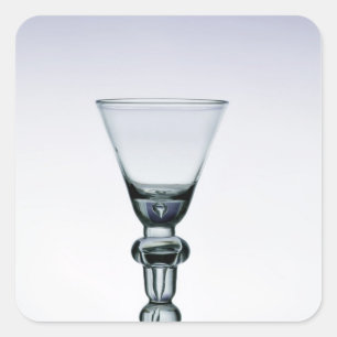 Baluster stem goblet, c.1700-20 square sticker