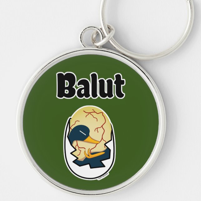 Balut egg duck embryo egg protein Filipino Key Ring (Front)