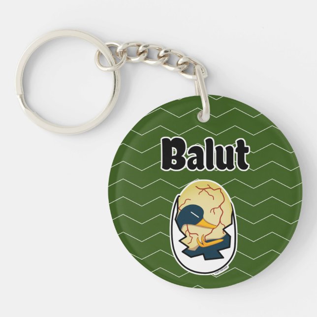 Balut egg duck embryo egg protein Filipino Key Ring (Front)