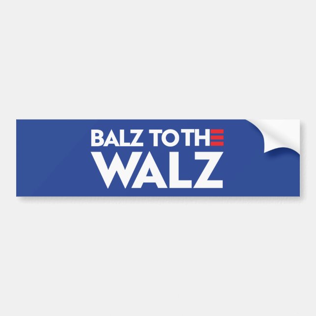 Balz to the Walz Bumper Sticker (Front)