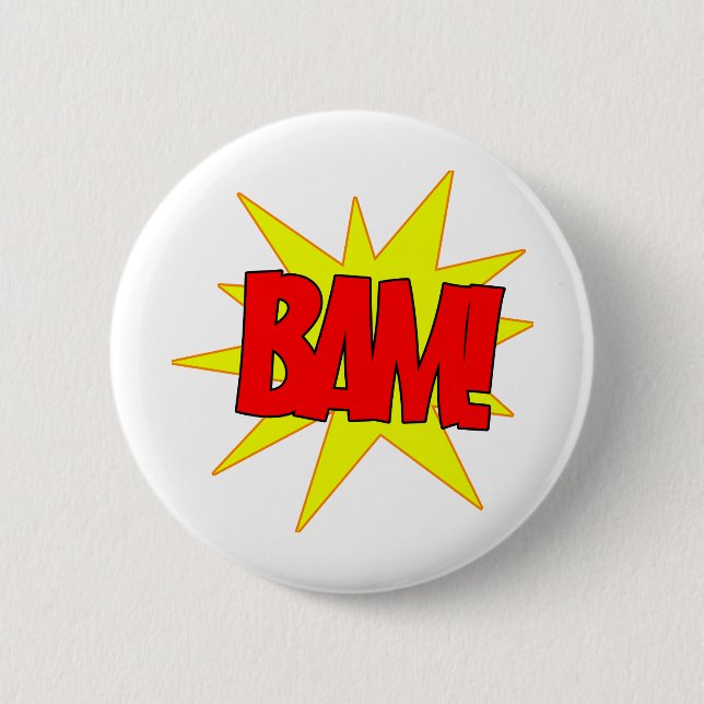 Bam! 6 Cm Round Badge (Front)