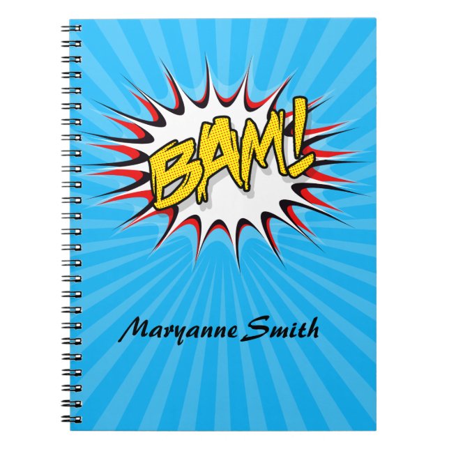 Bam! Action Bubble Notebook (Front)