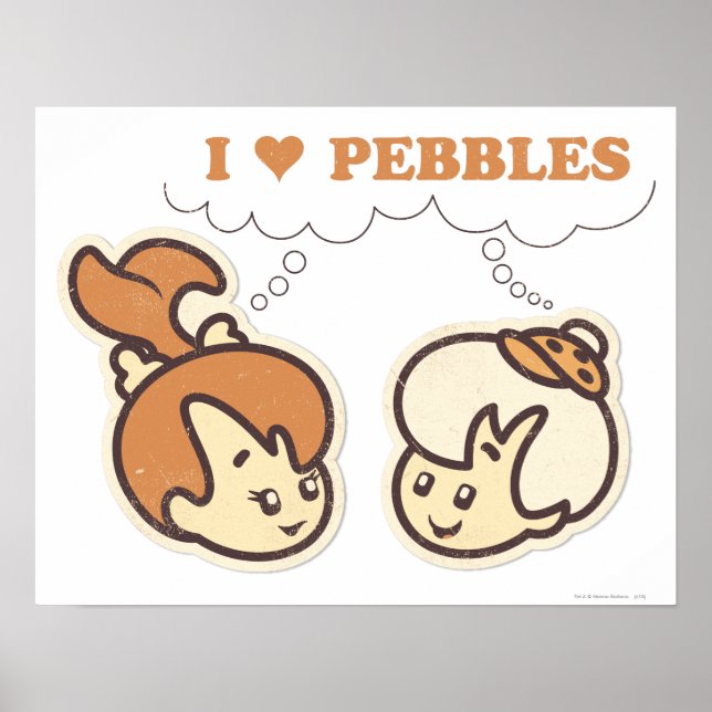 Bam Bam loves PEBBLES™ Poster (Front)