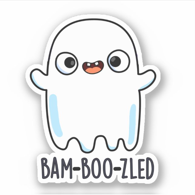 Bam-boo-zled Funny Halloween Confused Ghost Pun  (Front)