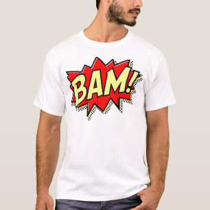 BAM COMICBOOK SOUNDS ACTIONS LOUD COMICS CARTOONS T-Shirt
