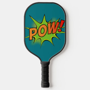 Bam! Pow! Vintage Comic Book Graphics Pickleball Paddle