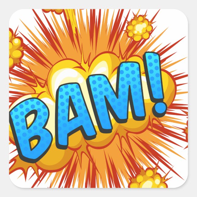 Bam Square Sticker (Front)