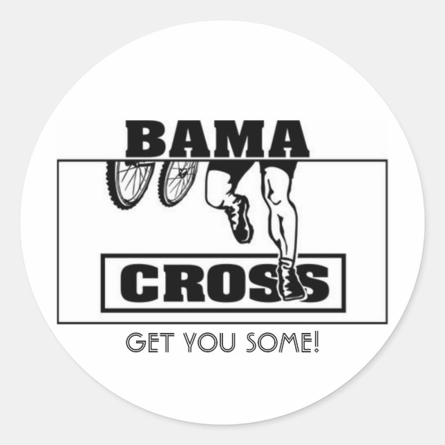 BAMACROSS STICKER ROUND (Front)