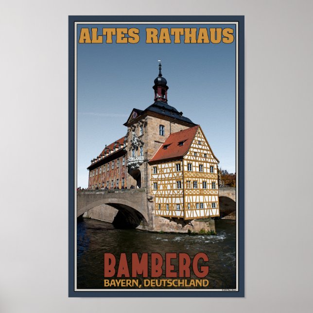 Bamberg - Altes Rathaus Portrait Poster (Front)