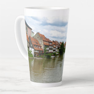 Bamberg Bavaria Regnitz River Painting Effect Art Latte Mug