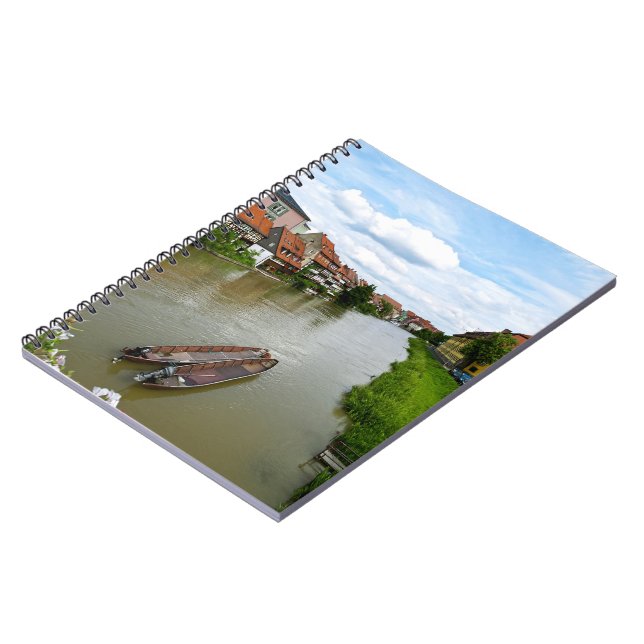 Bamberg Bavaria Regnitz River Painting Effect Art Notebook (Left Side)