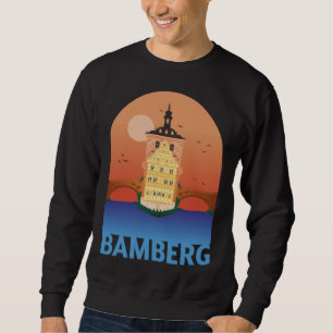 Bamberg Bayern Germany City Skyline Silhouette Out Sweatshirt