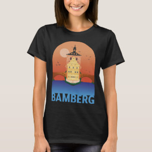 Bamberg Bayern Germany City Skyline Silhouette Out T-Shirt